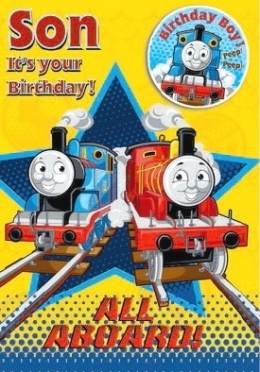 Thomas Birthday Card - Son